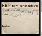 Etiketten zu Quarz (Amethyst) (NHMW-MIN-Ao947)